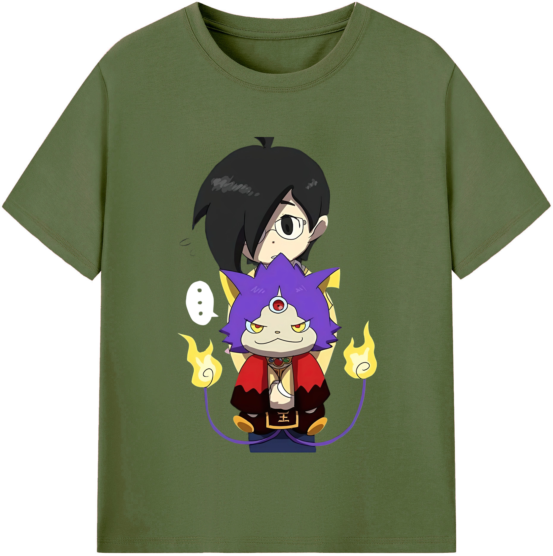 （画像用） 妖怪ウォッチ Yo-kai Watch 綿100％半袖Tシャツ（フロントプリント）